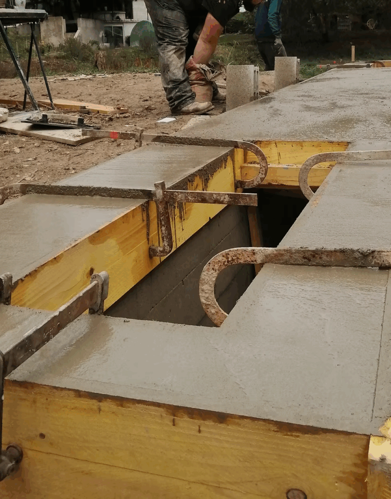 Coffrage d'une écluse