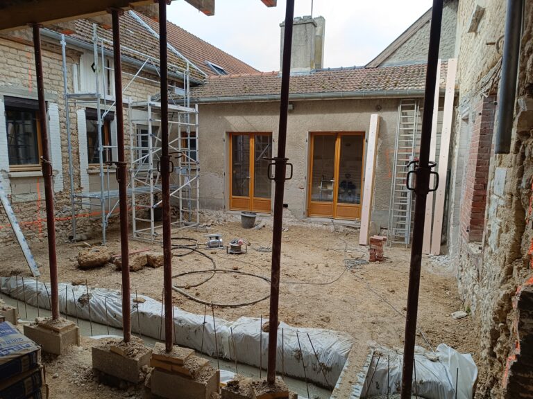 Etape de millieu de chantier par créavert51