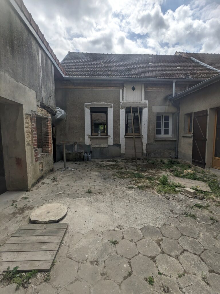 Avant le passage de créavert restauration